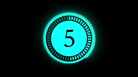 Stopwatch countdown timer animation . Timer from 10 to 0 seconds 10 s Stock Footage 310220727