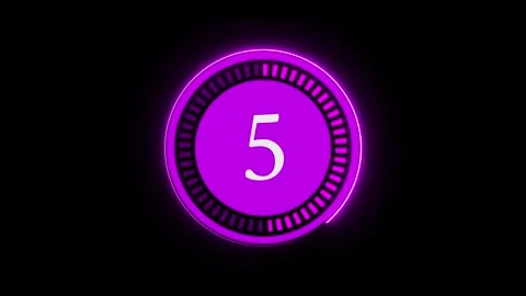 Stopwatch countdown timer animation . Timer from 10 to 0 seconds 10 s Stock Footage 310220795
