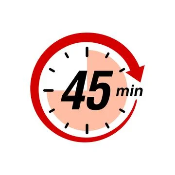 Stopwatch Counting Down to Minutes with Arrow イラスト素材