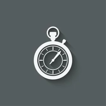Stopwatch design element Stock Illustration