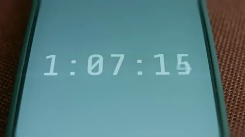 Stopwatch, Digital Chronometer, high precision timekeeper, presentation Stock-Footage 309825828