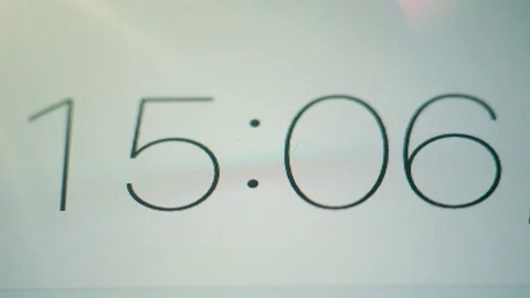 Stopwatch Digits on the Screen Stock Footage 71445556