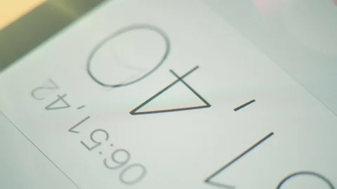 Stopwatch Digits on the Screen Stock Footage 71488583