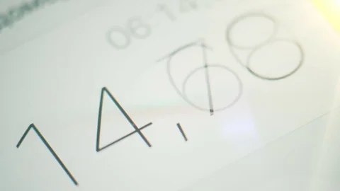 Stopwatch Digits on the Screen Stock Footage 71495251