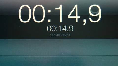 Stopwatch on the electronic scoreboard Stock Footage 80718943