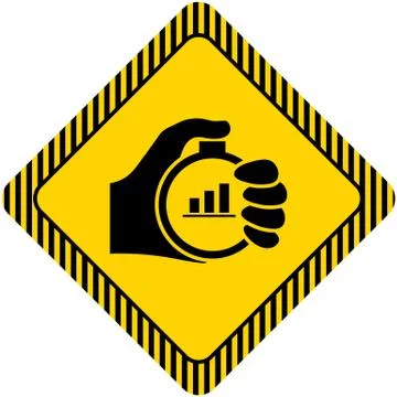 Stopwatch with graph Stock Illustration