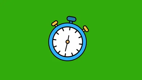 Stopwatch icon animation. 4K motion animation. Stock Footage 299820810