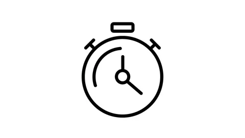 Stopwatch icon animation Stock-Footage 342691688