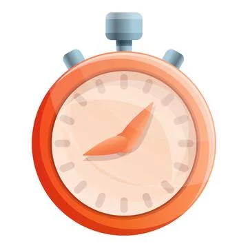 Stopwatch icon, cartoon style Stockillustratie