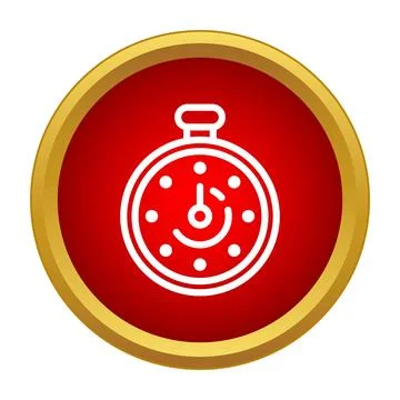 Stopwatch icon counting down deadline time limit イラスト素材