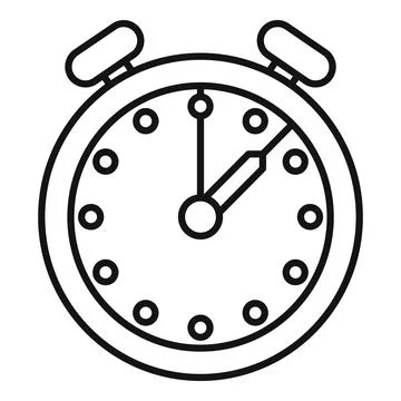 Stopwatch icon counting down time deadline concept Stock Illustration