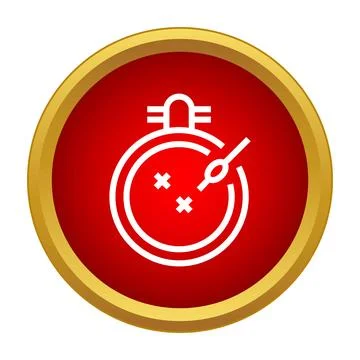 Stopwatch icon counting down time for competition Stock Illustration