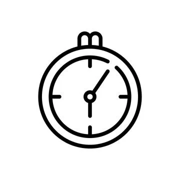 Stopwatch icon design template isolated illustration Illustrazione stock
