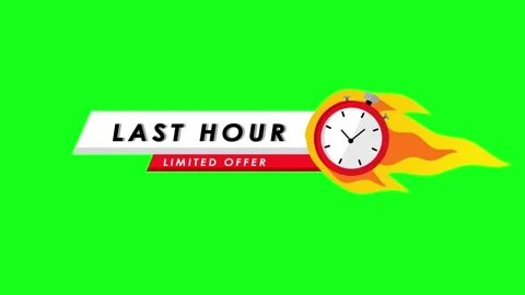 Stopwatch icon fire burning sign limited time shopping animated promo time .. Stock Footage 312908716