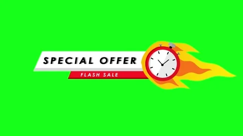 Stopwatch icon fire burning sign limited time shopping animated promo time .. Stock Footage 312908717