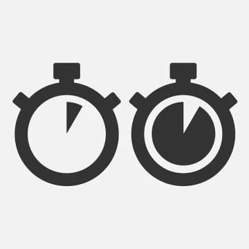 Stopwatch icon five seconds Stock Illustration