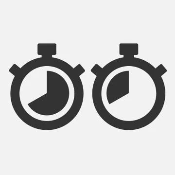 Stopwatch icon fourty seconds Stock Illustration