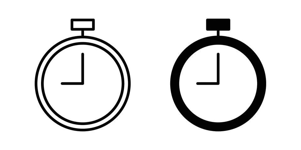 Stopwatch icon graphic design. web icons vectors Stock Illustration