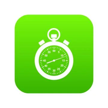 Stopwatch icon green Stockillustratie
