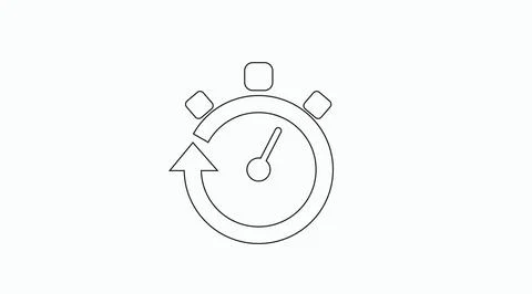 Stopwatch Icon. Stock Illustration