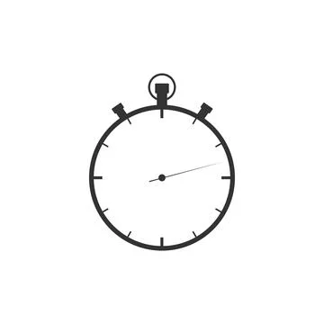 Stopwatch icon isolated. Time timer sign. Flat design. Vector Illustration 스톡 일러스트