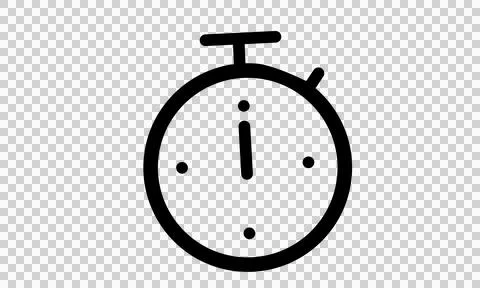 Stopwatch icon line art vector design Stock Illustration