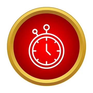 Stopwatch icon measuring speed and performance Stock Illustration
