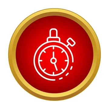 Stopwatch icon measuring time and speed Stock Illustration