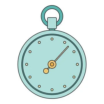 Stopwatch icon measuring time and deadline concept Stockillustratie