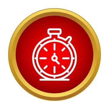Stopwatch icon measuring time and speed Stock Illustration
