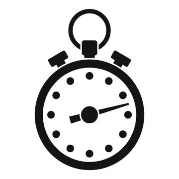 Stopwatch icon, simple style Stock Illustration