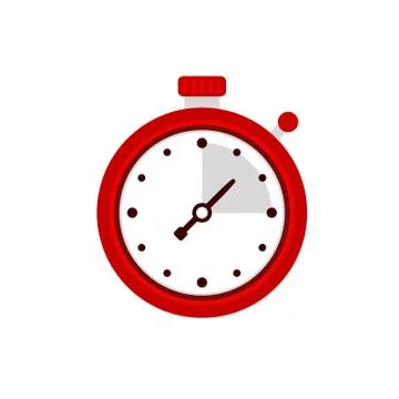 Stopwatch icon. Sport timer on competitions. Trainer holding stopwatch. Start Illustrazione stock
