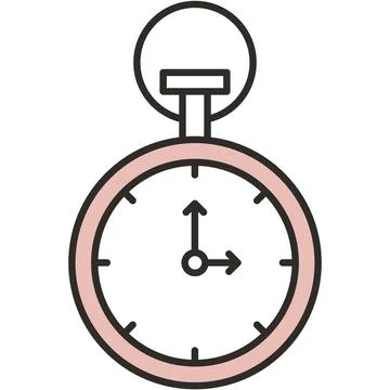 Stopwatch icon stop clock watch timer vector Stock Illustration