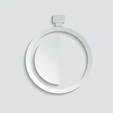 Stopwatch icon.  stop time icon. Vector icon for apps and websites Stock Illustration
