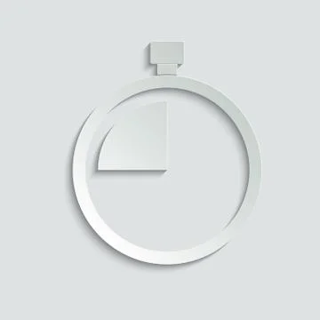 Stopwatch icon.  stop time icon. Vector icon for apps and websites Stock Illustration