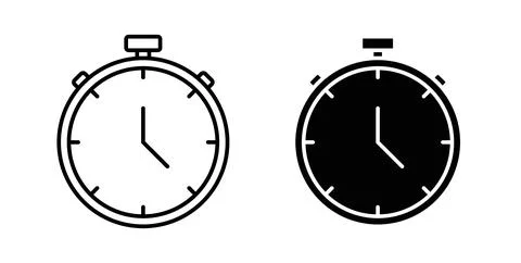 Stopwatch icon vector art Illustrations Stock Illustration