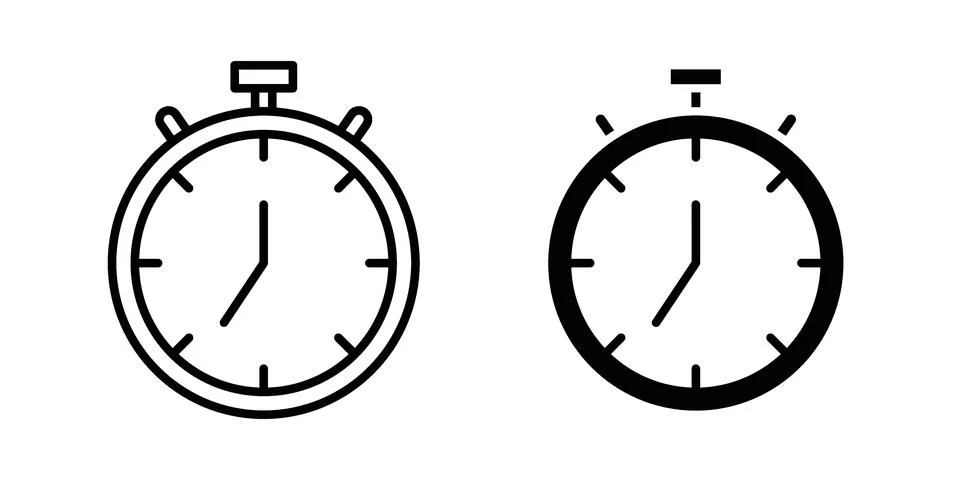 Stopwatch icon vector design illustrations Stockillustratie
