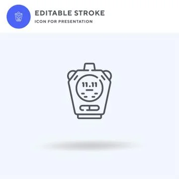 Stopwatch icon vector, filled flat sign, solid pictogram isolated on white, logo 스톡 일러스트
