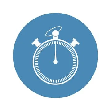 Stopwatch Icon Vector flat design style Illustrazione stock