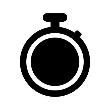 Stopwatch icon vector Stock Illustration