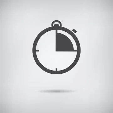 Stopwatch icon, vector illustration. Stock Illustration