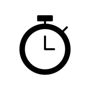 Stopwatch icon vector illustration. Timer sign and symbol. Countdown icon. .. Stock Illustration