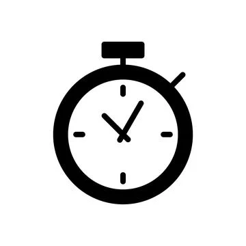 Stopwatch icon vector illustration. Timer sign and symbol. Countdown icon. .. Stock Illustration