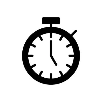Stopwatch icon vector illustration. Timer sign and symbol. Countdown icon. .. Illustrazione stock