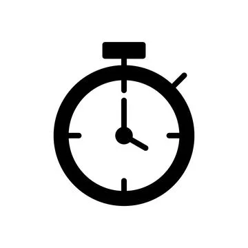 Stopwatch icon vector illustration. Timer sign and symbol. Countdown icon. .. Illustrazione stock