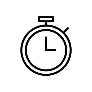 Stopwatch icon vector illustration. Timer sign and symbol. Countdown icon. .. イラスト素材