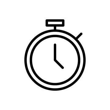 Stopwatch icon vector illustration. Timer sign and symbol. Countdown icon. .. 스톡 일러스트
