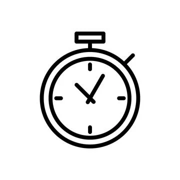 Stopwatch icon vector illustration. Timer sign and symbol. Countdown icon. .. Illustrazione stock