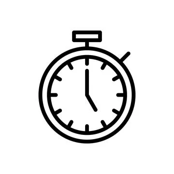Stopwatch icon vector illustration. Timer sign and symbol. Countdown icon. .. Stock-Illustration
