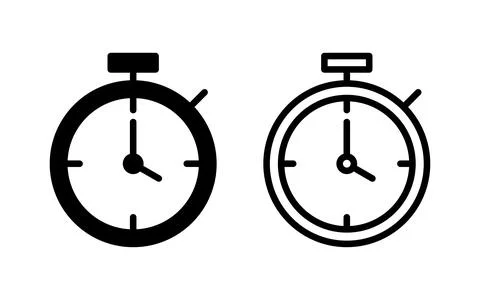 Stopwatch icon vector illustration. Timer sign and symbol. Countdown icon. .. Stock-Illustration